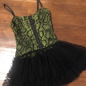 NWOT Betsy Johnson Snakeskin Tutu Tank
